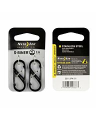 Nite Ize S-Biner Karabijnhaak 2-Pack Zwart #1