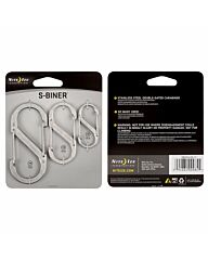 Nite Ize S-Biner Karabijnhaak 3-Pack Zilver