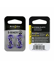 Nite Ize S-Biner Karabijnhaak 2-Pack Paars #0