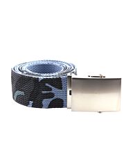 Tropenkoppel riem breed sky camo met schuifgesp