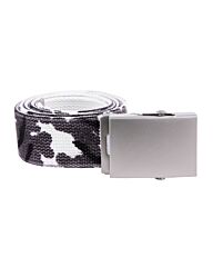 Tropenkoppel riem breed urban camo met schuifgesp